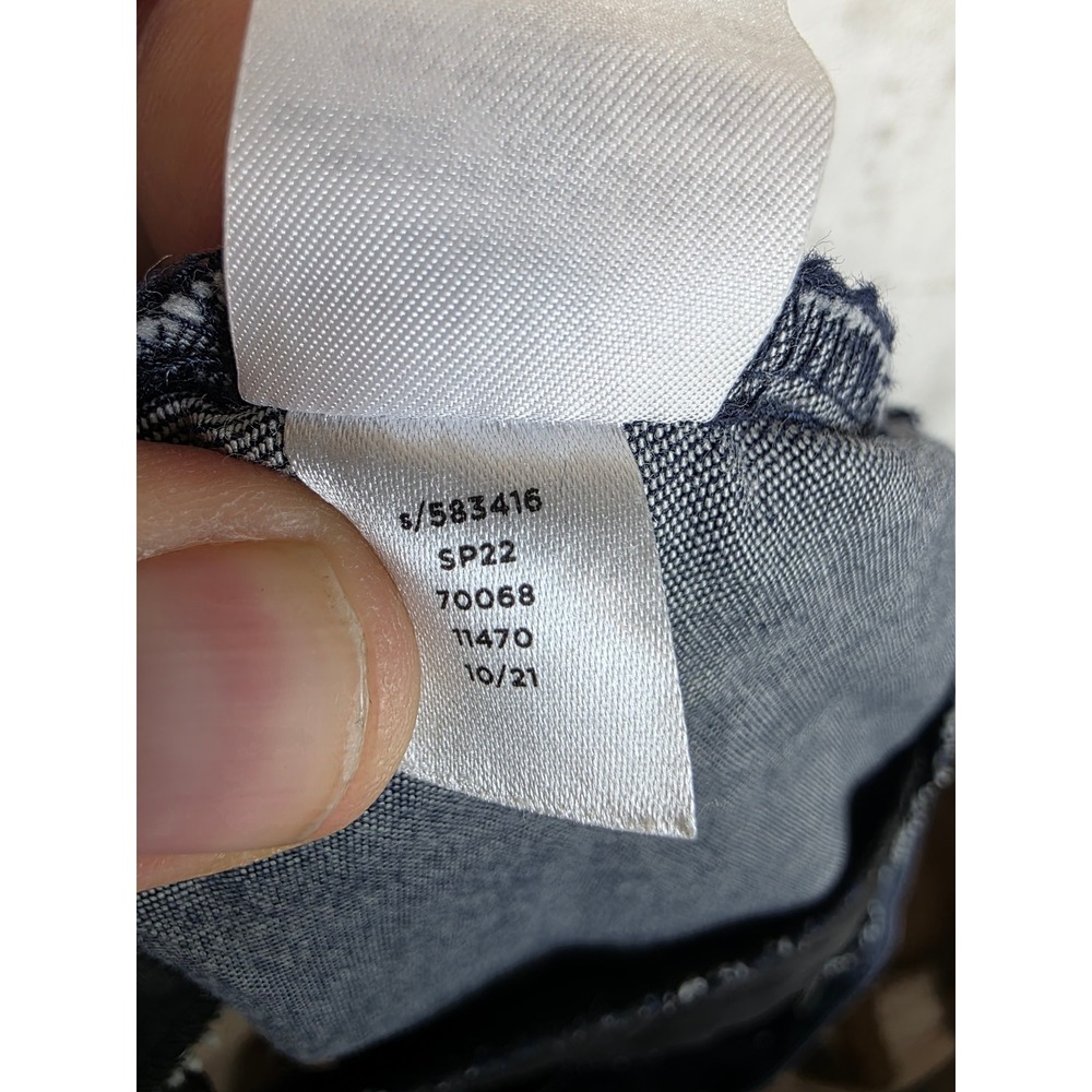 Ann Taylor Factory Navy Blue Chambray Cotton Stretch Shorts Womens‎ 16 583416 - Picture 7 of 8